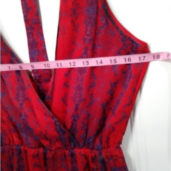 Aryn K Silk Flutter Dress T Back XS - Picture 4 of 14